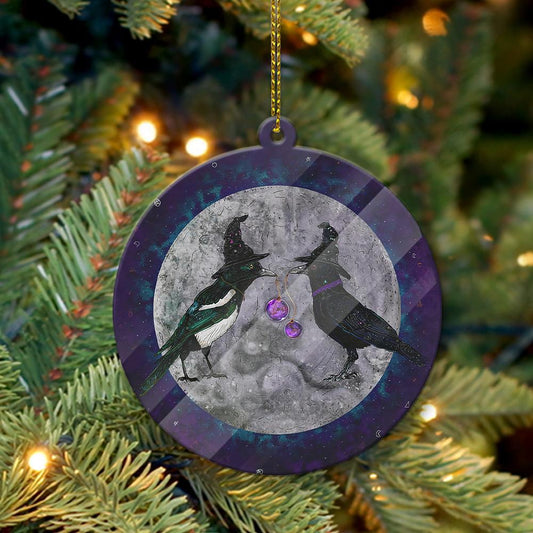 The Secret Gathering - Witch Ornament (Printed On Both Sides) 1022