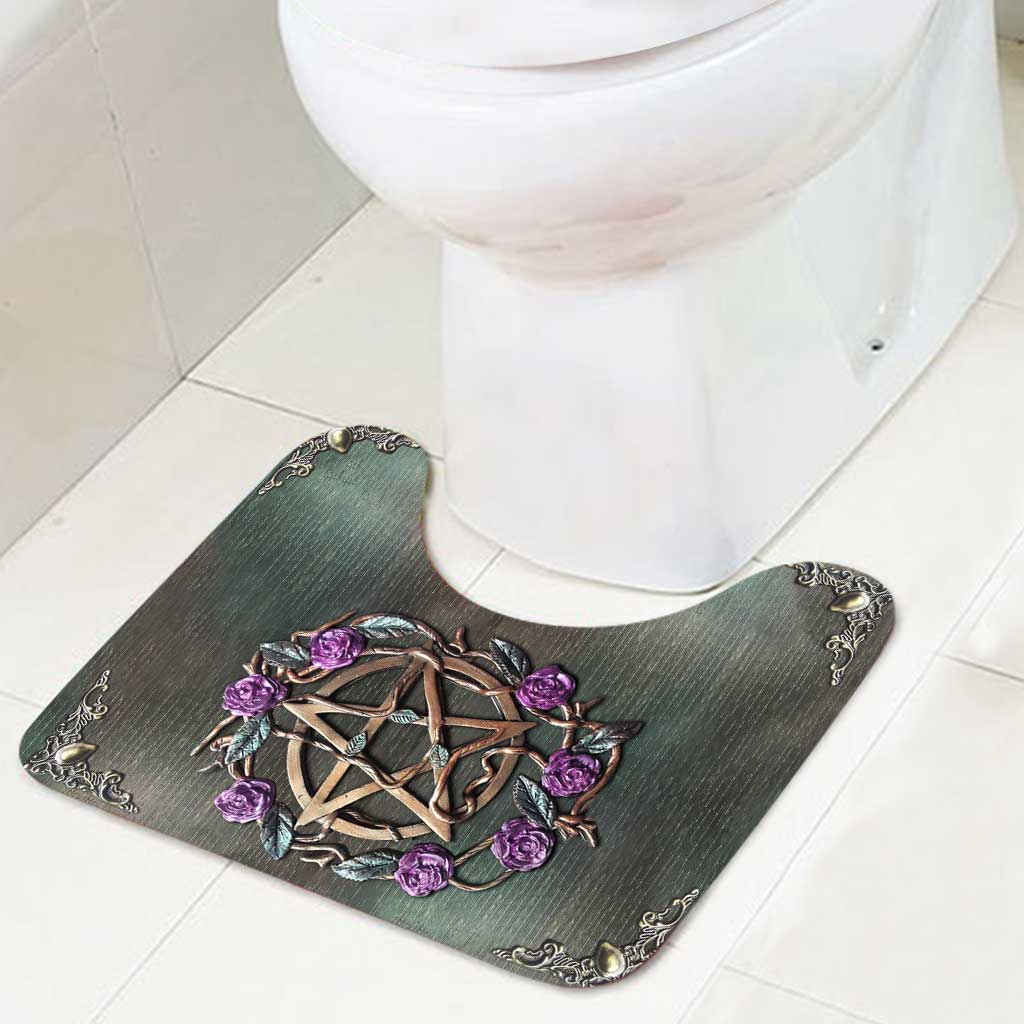 Witch - Bathroom Curtain & Mats Set With 3D Pattern Print