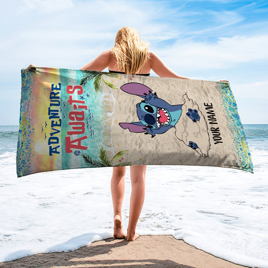 Summer Is Calling - Personalized Ohana Beach Towel