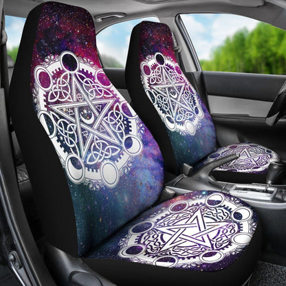 Pentagram Celtic Wicca - Witch Seat Covers 0822