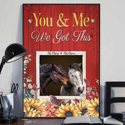 All Of Me Loves All Of You - Personalized Horse Poster