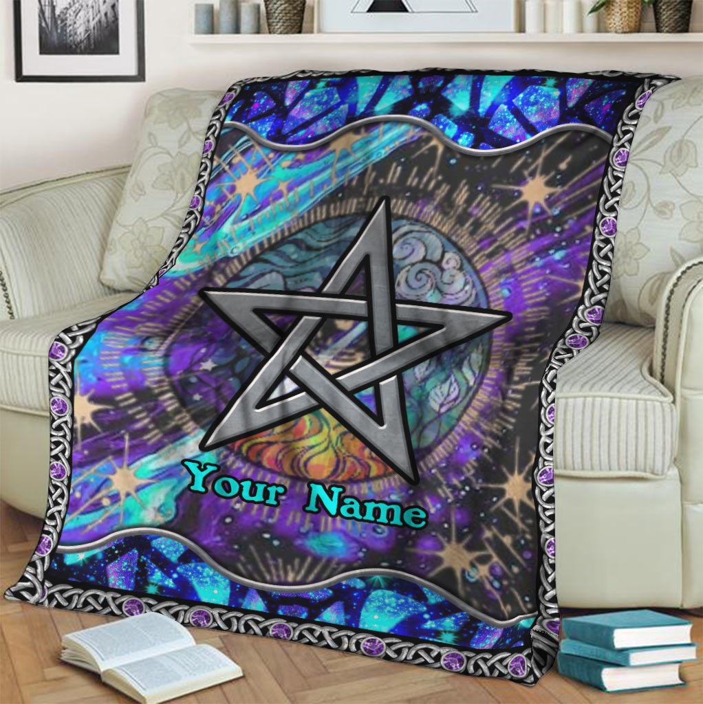 Mystical Pentagram - Personalized Witch Blanket