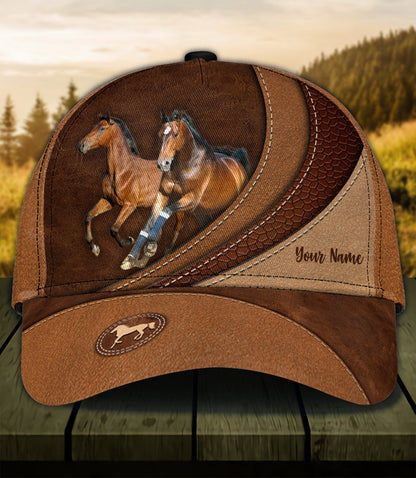 Horses Running - Personalized Horse Classic Cap 0823