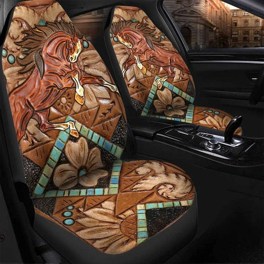 Horse 3D Print Horse Seat covers 0523