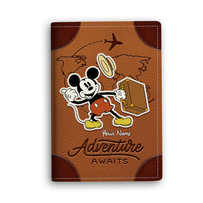 Adventure awaits - Personalized Mouse Passport Holder