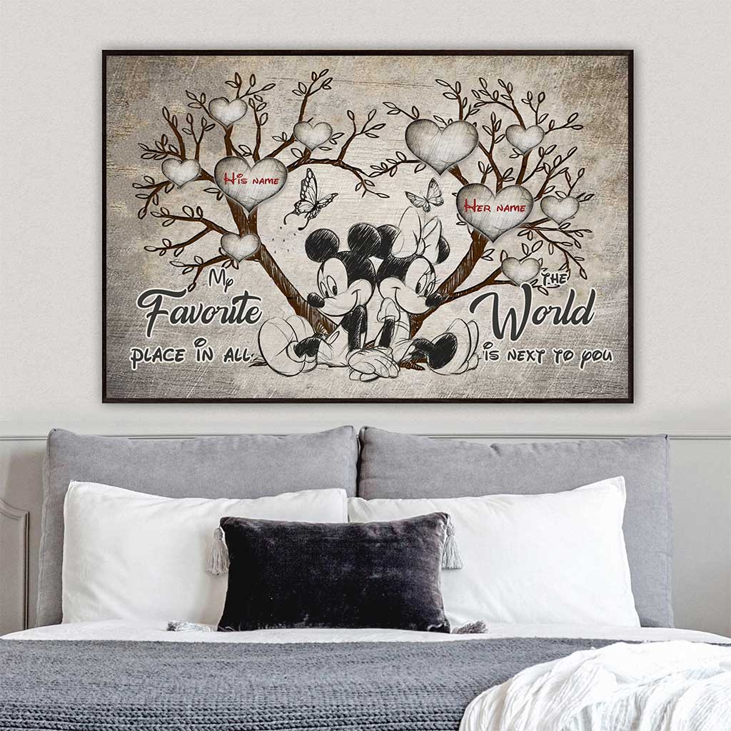 My Favorite Place - Personalized Mouse Poster