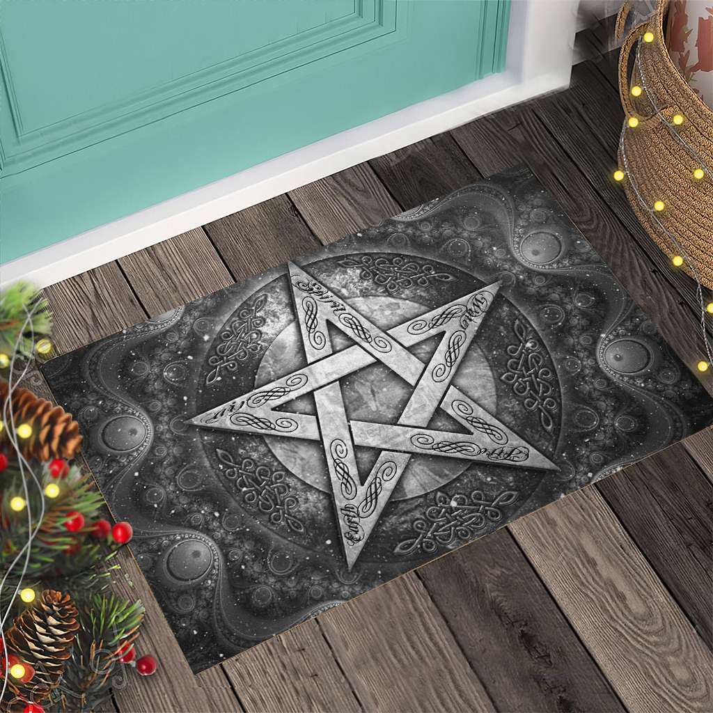 Pentagram Wicca - Witch Doormat 0822