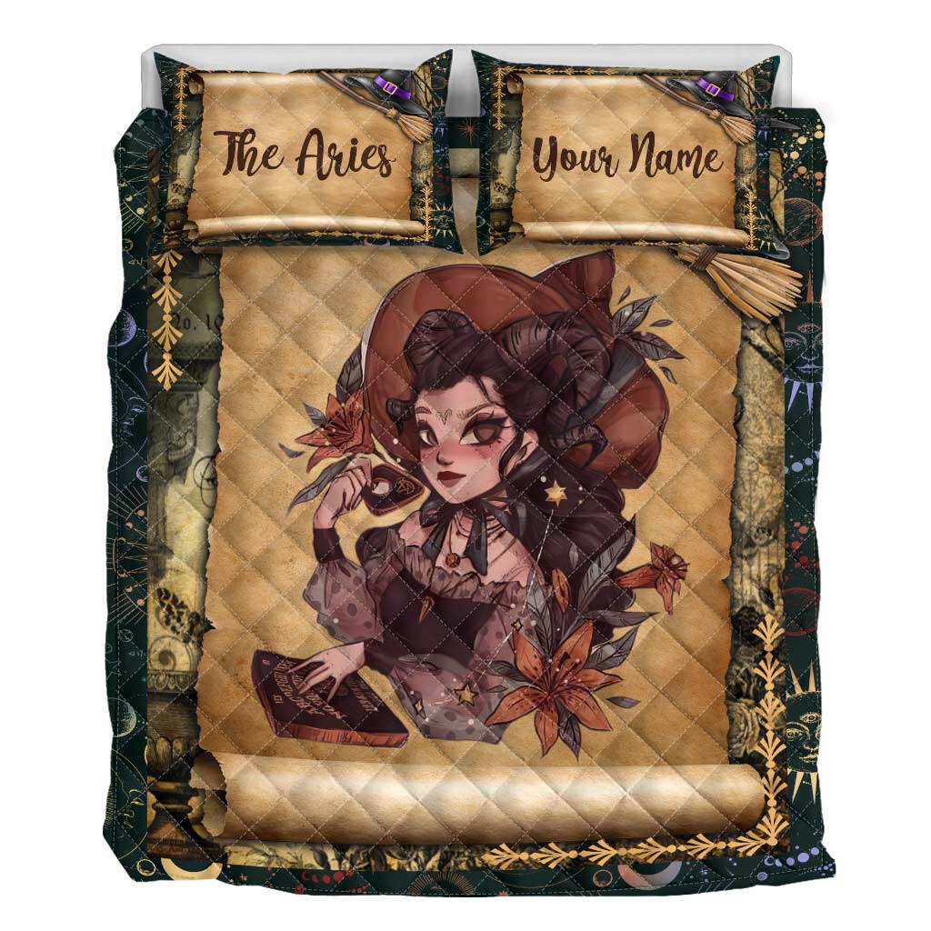 Witchy Zodiac - Personalized Quilt Set