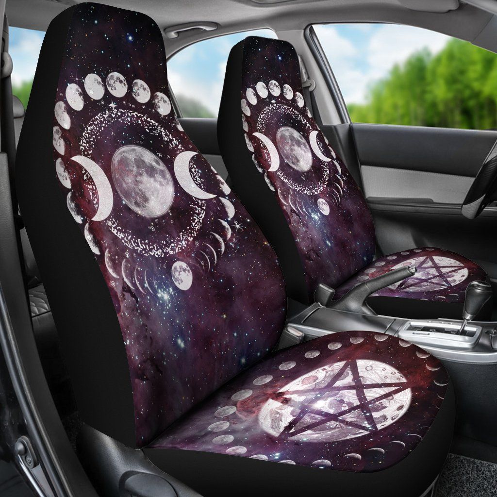 Moon Phases Wicca - Witch Seat Covers 0822