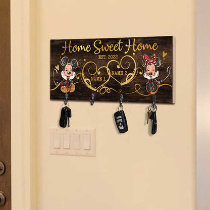 Home Sweet Home - Personalized Mouse Key Rack