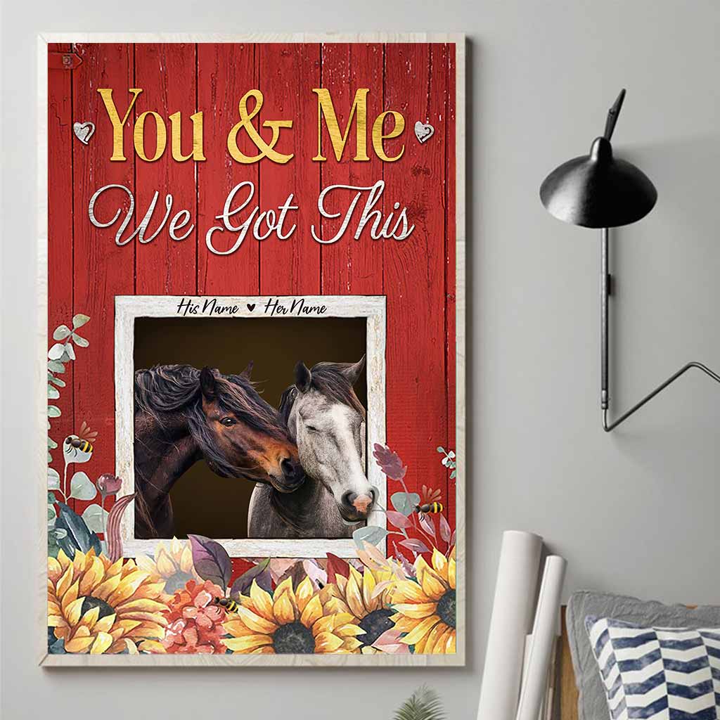 All Of Me Loves All Of You - Personalized Horse Poster