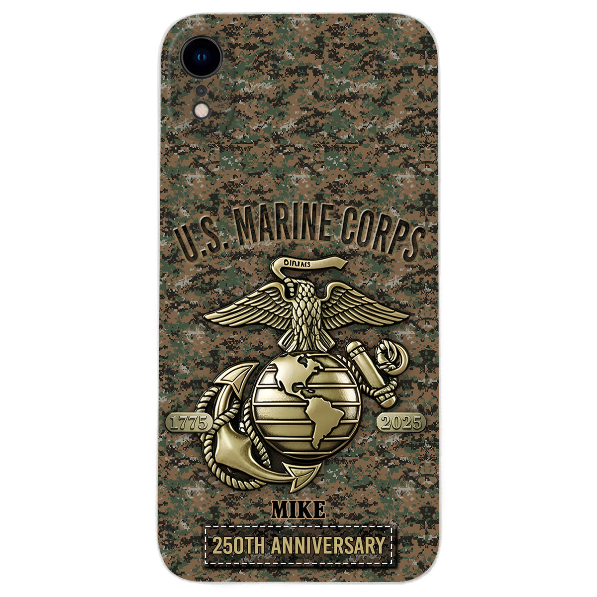 250th Anniversary - Personalized Veteran Leather Phone Case