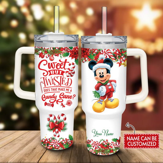 Sweet But Twisted Personalized Mouse Tumbler With Handle 0224