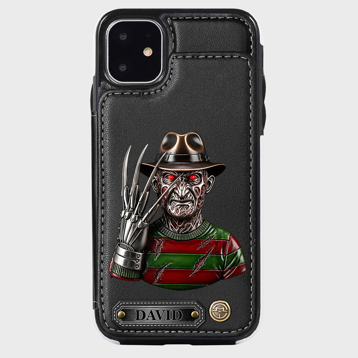 Scary Halloween - Personalized Horror Character Wallet Phone Case