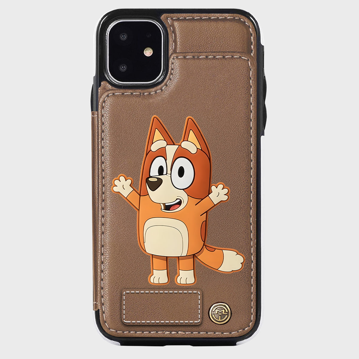 Blue Dog Custom Name - Personalized Blue Dog Wallet Phone Case