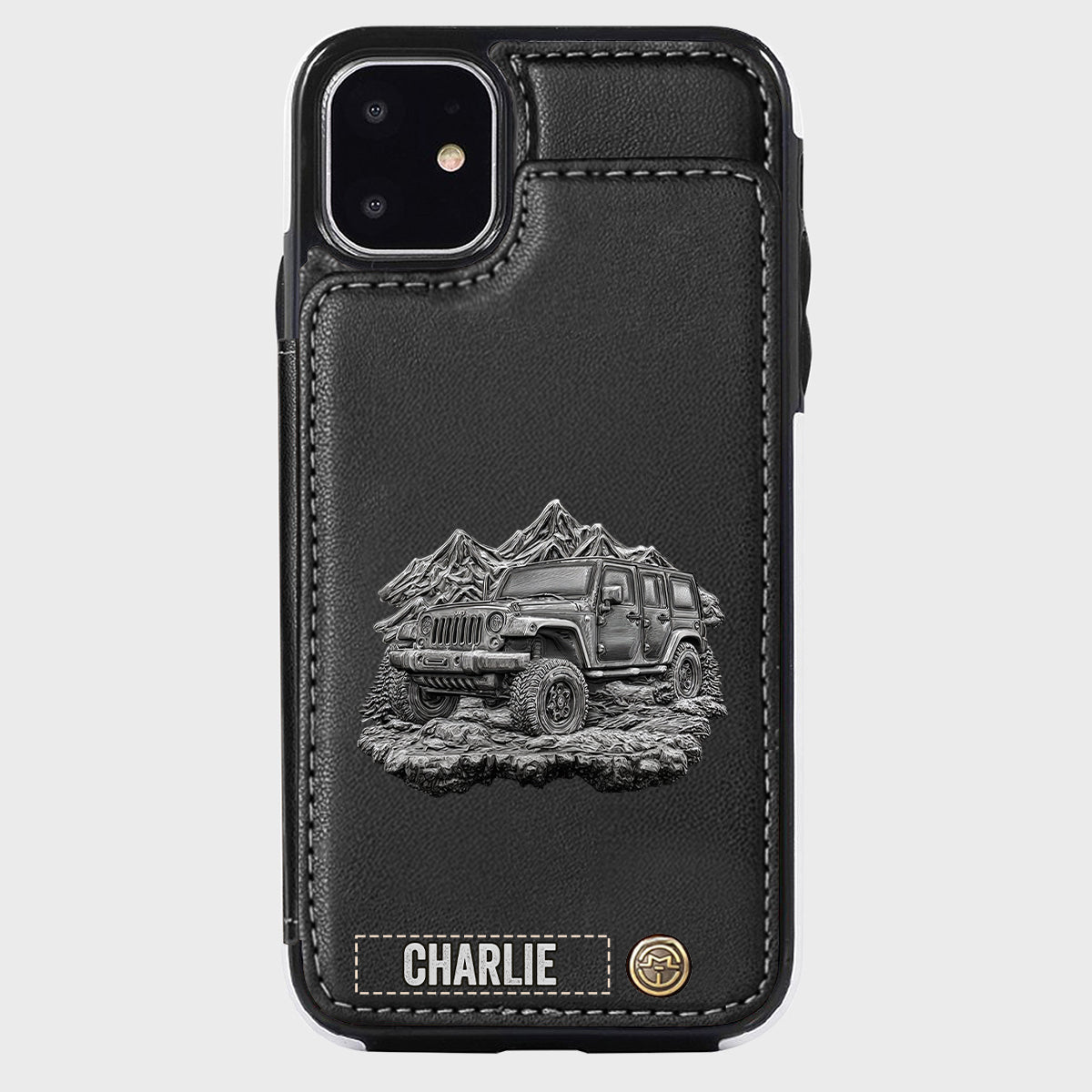 Metallic Off-Road Car - Personalized Car Wallet Phone Case