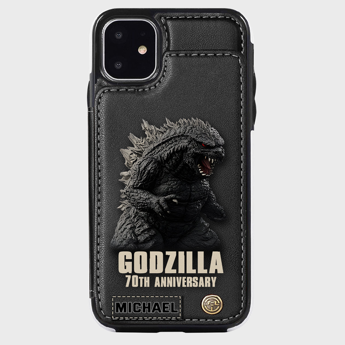 Monster 70th Anniversary Custom Name - Personalized Giant Monster Wallet Phone Case