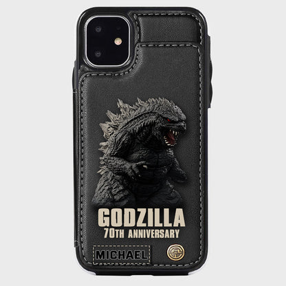 Monster 70th Anniversary Custom Name - Personalized Giant Monster Wallet Phone Case