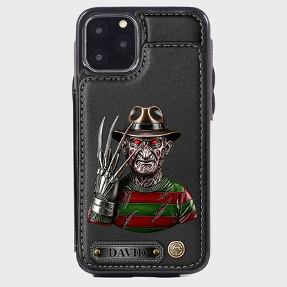 Scary Halloween - Personalized Horror Character Wallet Phone Case