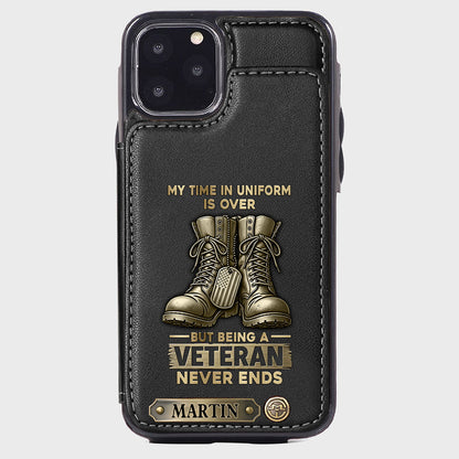 Proud Veteran - Personalized Veteran Wallet Phone Case