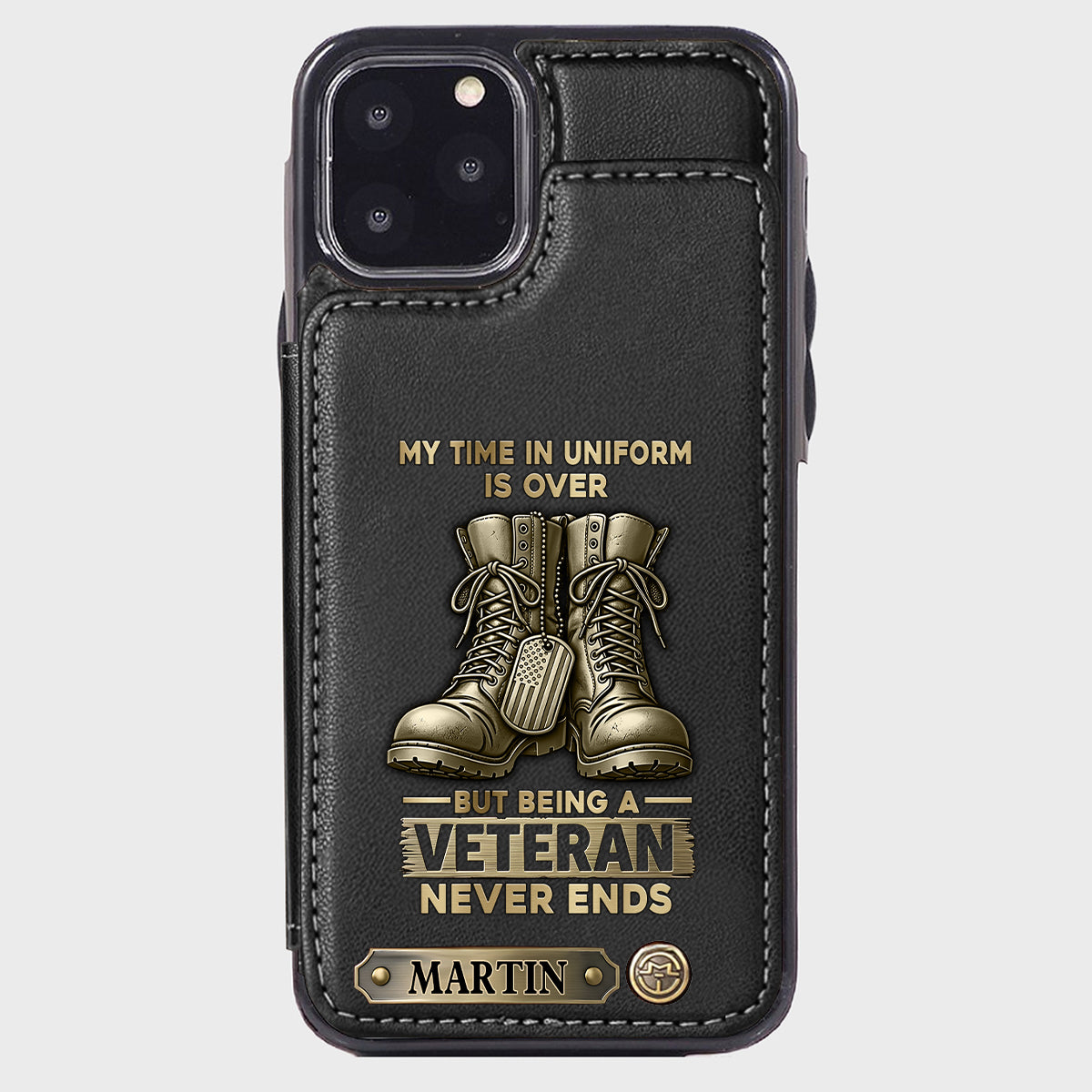 Proud Veteran - Personalized Veteran Wallet Phone Case