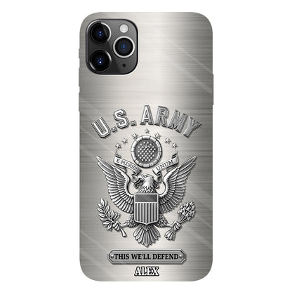 This We'll Defend - Personalized Veteran Full Print Phone Case