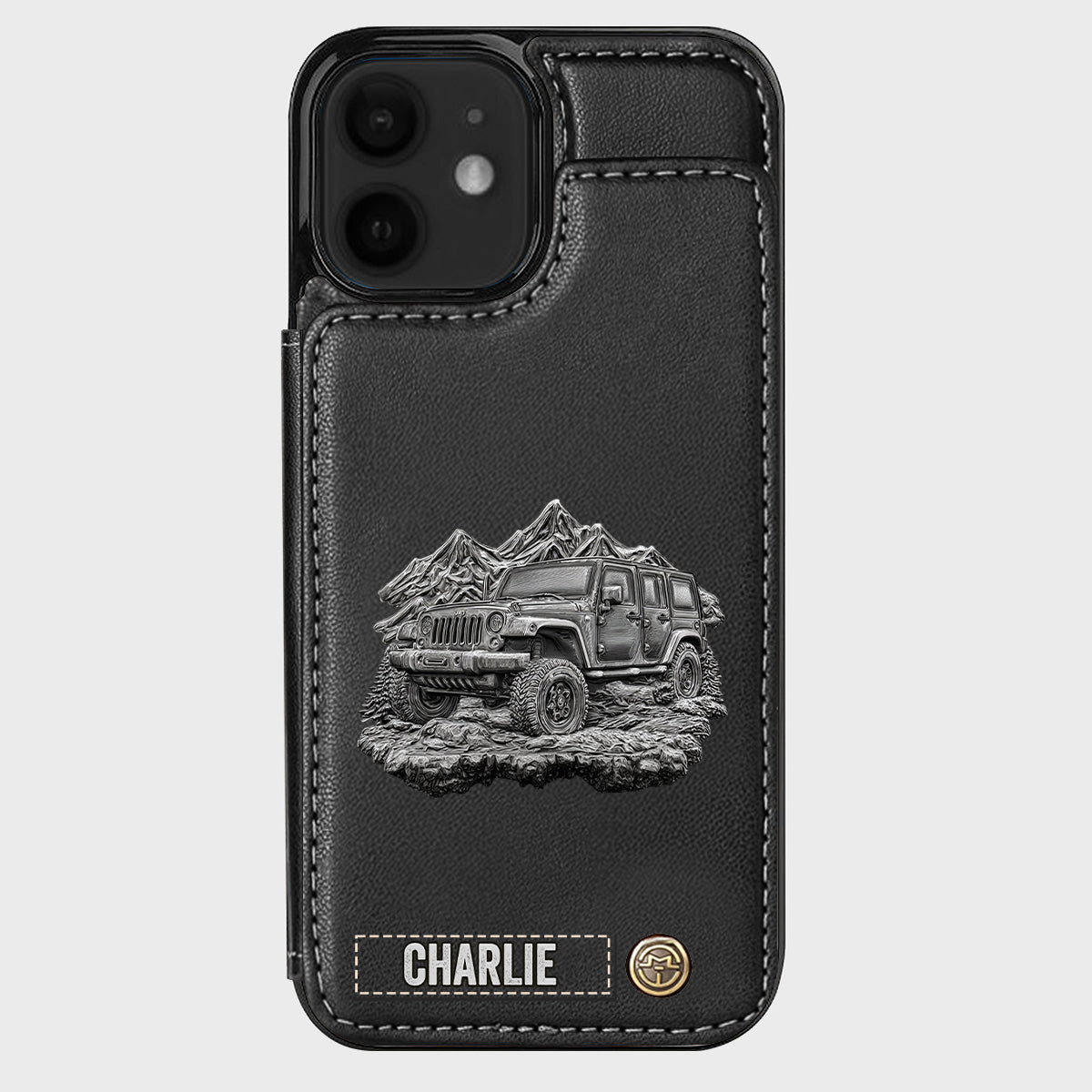 Metallic Off-Road Car - Personalized Car Wallet Phone Case