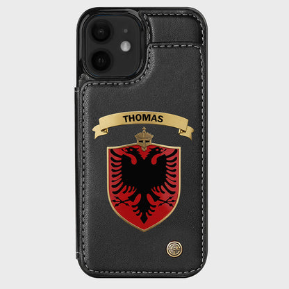 Proud Albania - Personalized Expats Wallet Phone Case