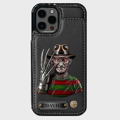 Scary Halloween - Personalized Horror Character Wallet Phone Case