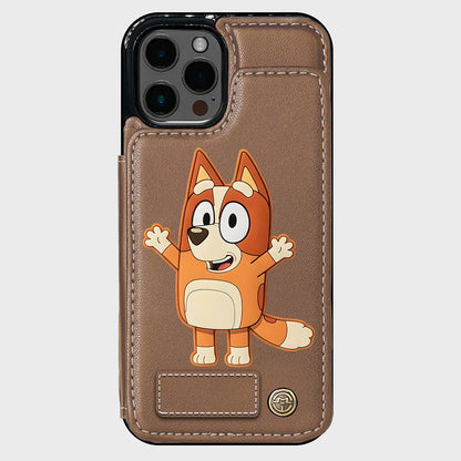 Blue Dog Custom Name - Personalized Blue Dog Wallet Phone Case