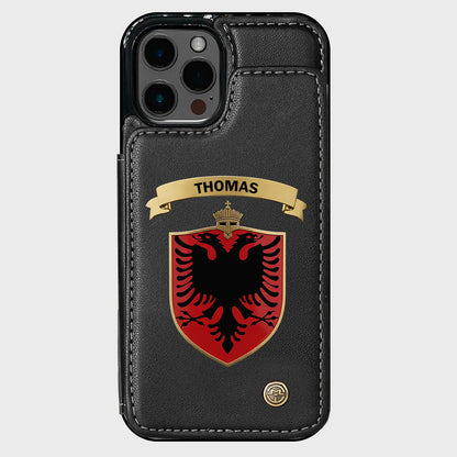 Proud Albania - Personalized Expats Wallet Phone Case