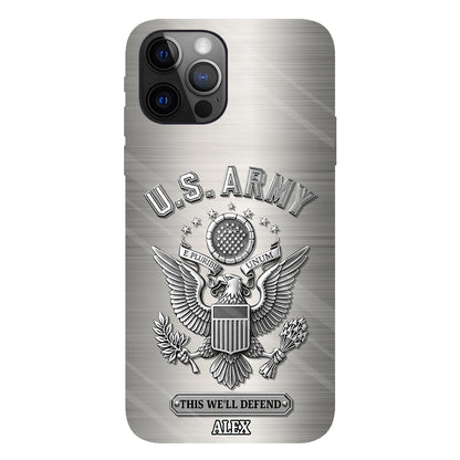 This We'll Defend - Personalized Veteran Full Print Phone Case