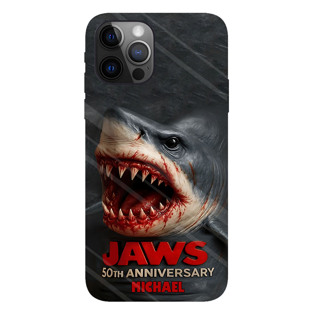 Scary Shark - Personalized Shark Full Print Phone Case