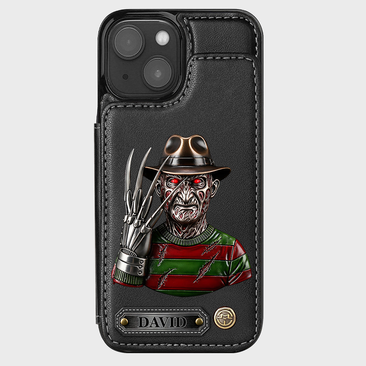Scary Halloween - Personalized Horror Character Wallet Phone Case