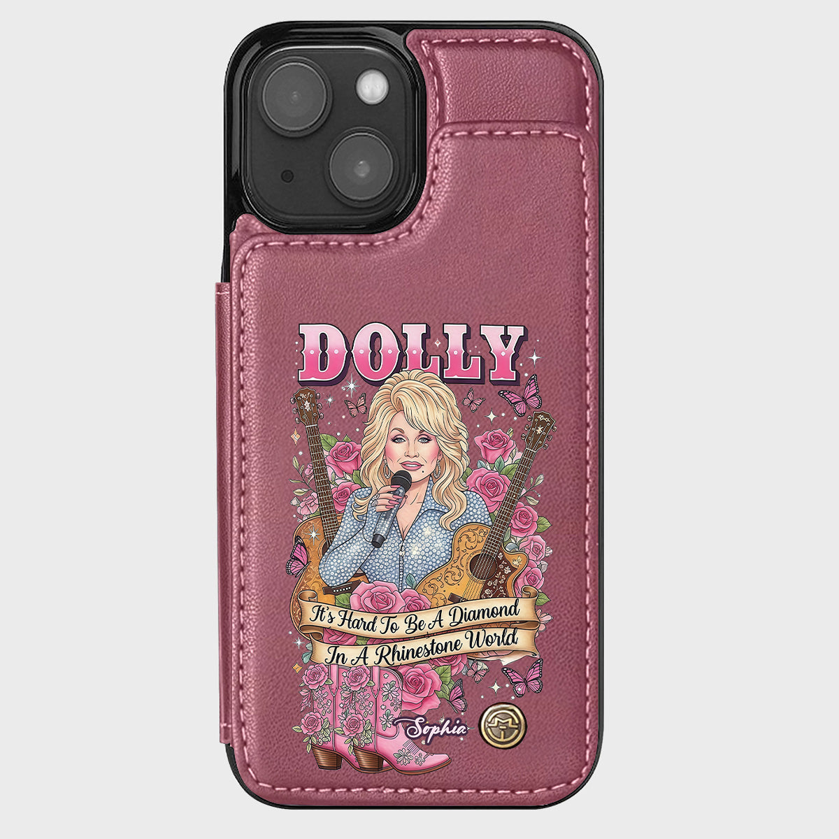 It’s Hard To Be A Diamond In A Rhinestone World - Personalized Wallet Phone Case