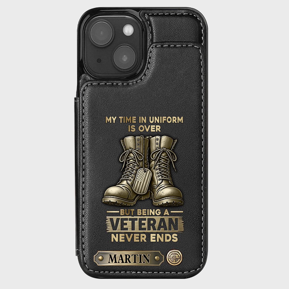 Proud Veteran - Personalized Veteran Wallet Phone Case