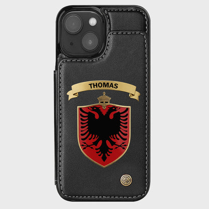 Proud Albania - Personalized Expats Wallet Phone Case