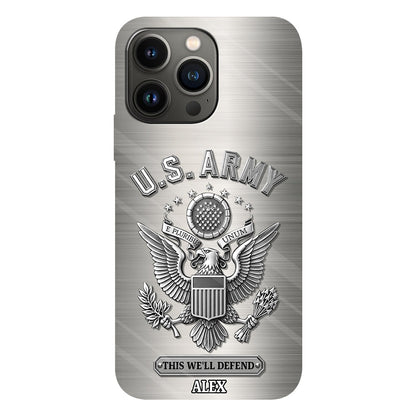 This We'll Defend - Personalized Veteran Full Print Phone Case