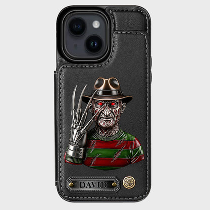 Scary Halloween - Personalized Horror Character Wallet Phone Case