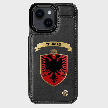 Proud Albania - Personalized Expats Wallet Phone Case
