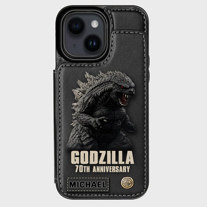 Monster 70th Anniversary Custom Name - Personalized Giant Monster Wallet Phone Case