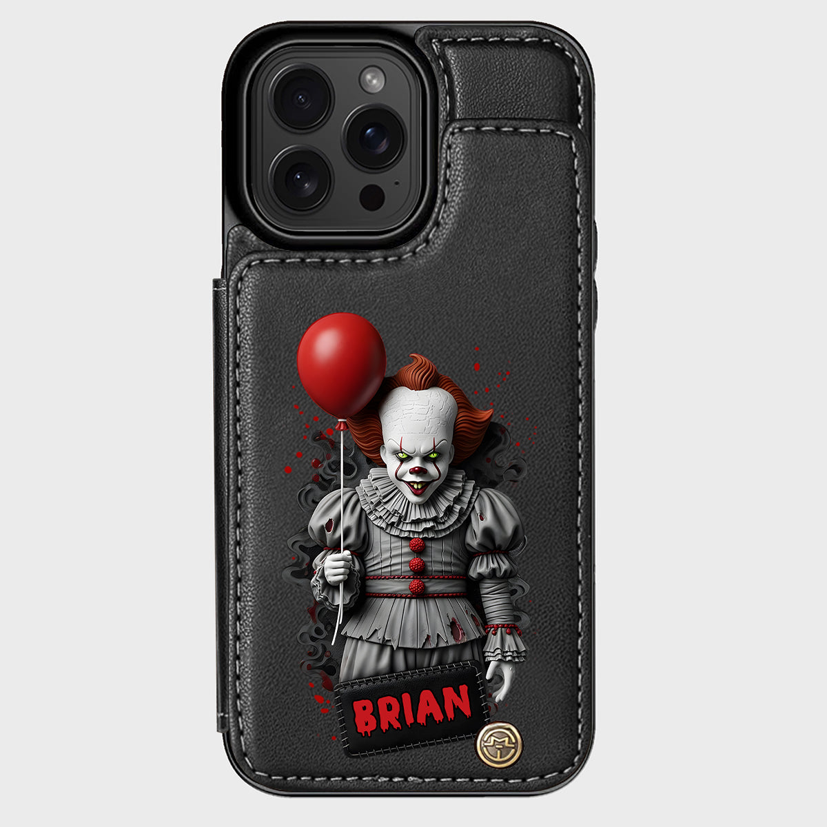 Scary Halloween - Personalized Horror Character Wallet Phone Case