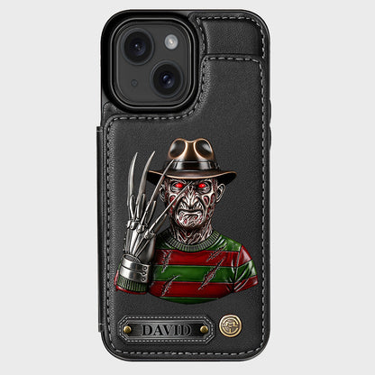 Scary Halloween - Personalized Horror Character Wallet Phone Case