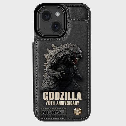 Monster 70th Anniversary Custom Name - Personalized Giant Monster Wallet Phone Case