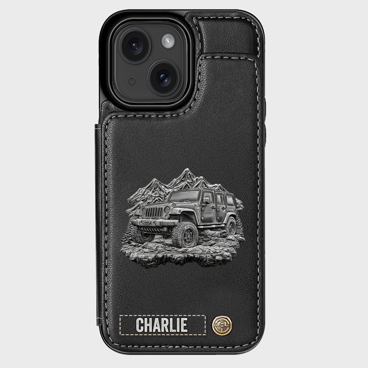 Metallic Off-Road Car - Personalized Car Wallet Phone Case
