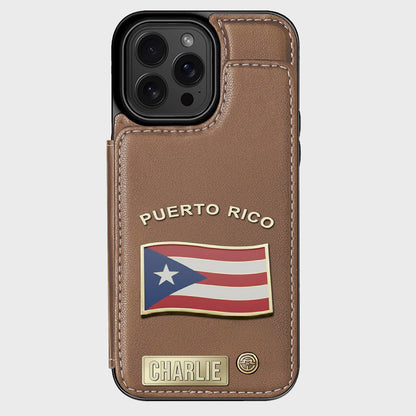 Proud Puerto Rico - Personalized Expats Wallet Phone Case