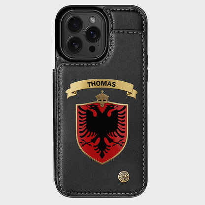 Proud Albania - Personalized Expats Wallet Phone Case