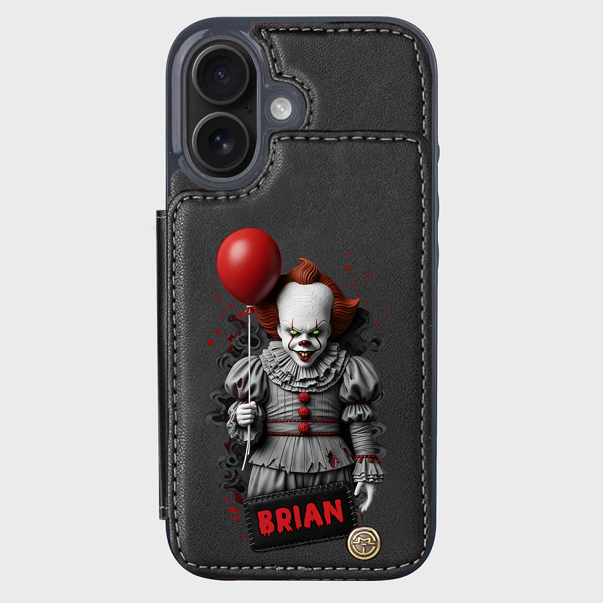 Scary Halloween - Personalized Horror Character Wallet Phone Case