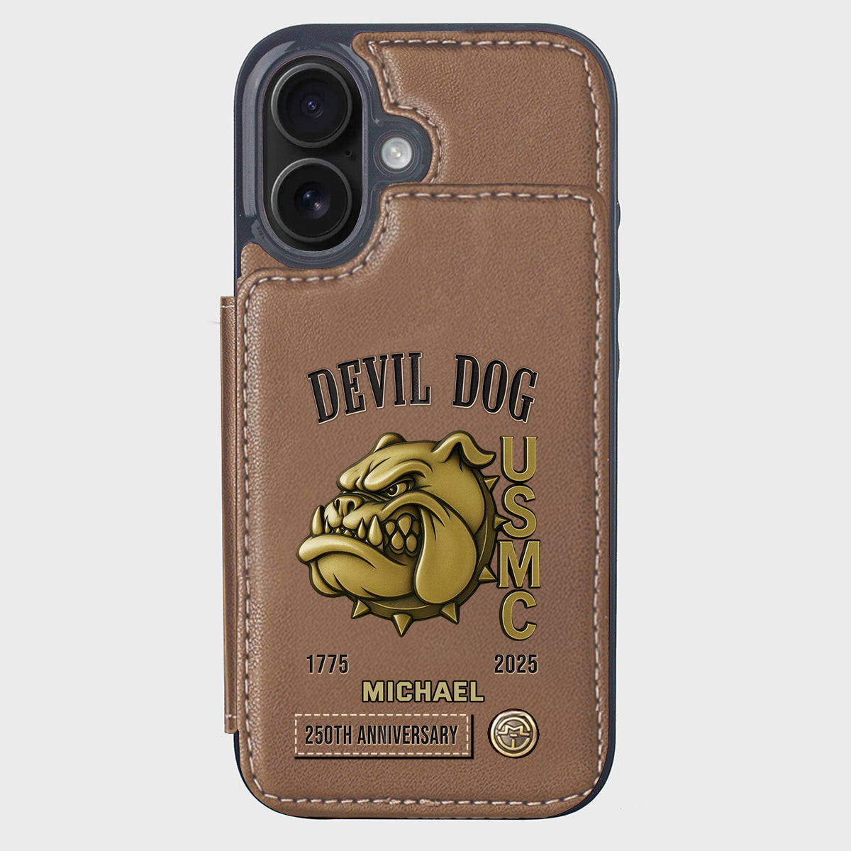 250th Anniversary - Personalized Veteran Wallet Phone Case