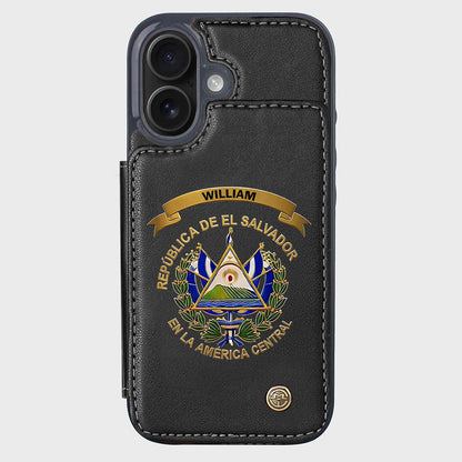 Proud El Salvador - Personalized Expats Wallet Phone Case